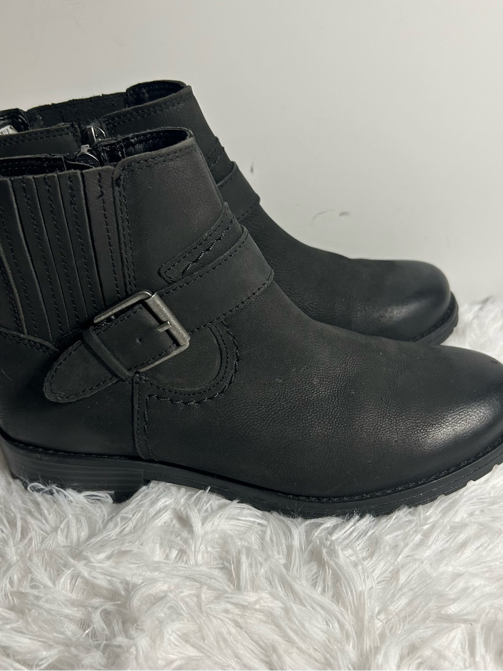 Clark’s Black Women's Ankle Boot with Buckle
